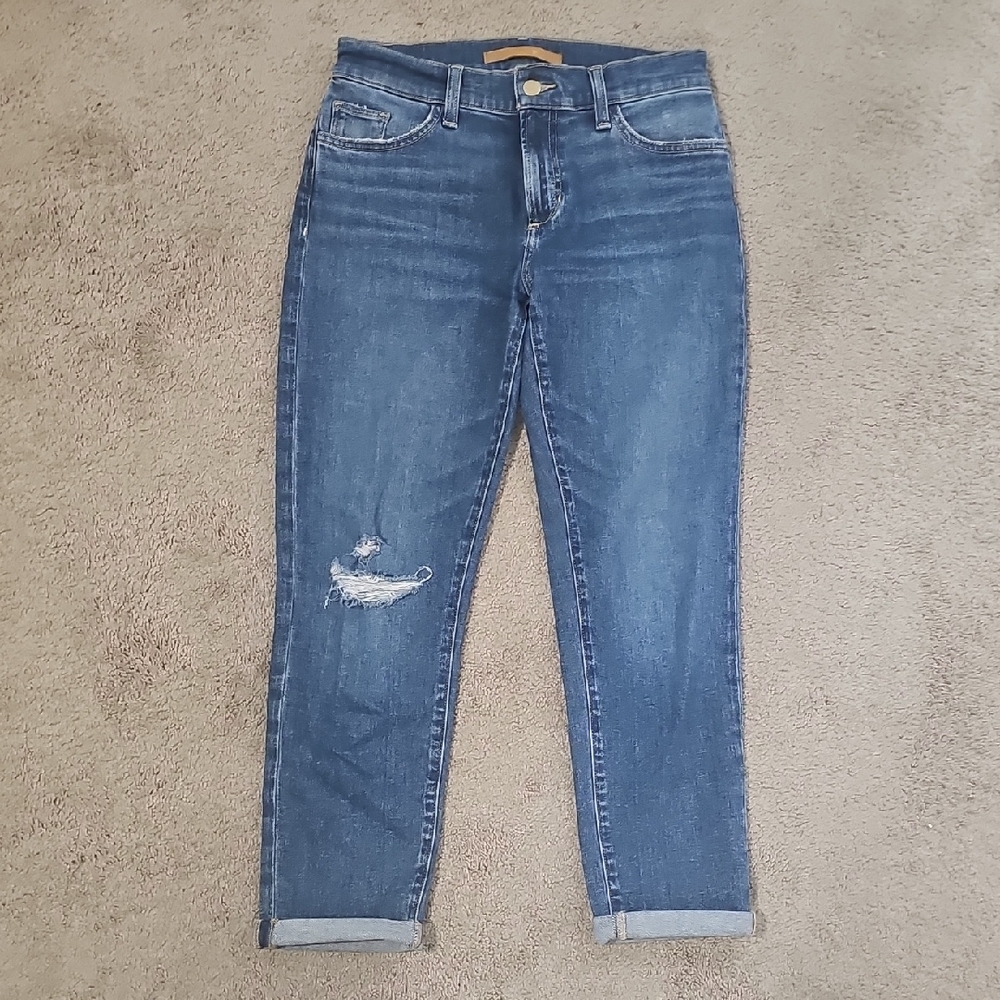 Joe's Jeans- The BOBBY-Midrise Tapered Boyfriend Cropped Denim